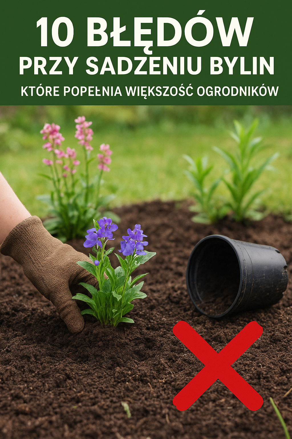 10 błędów przy sadzeniu bylin, które popełnia większość ogrodników