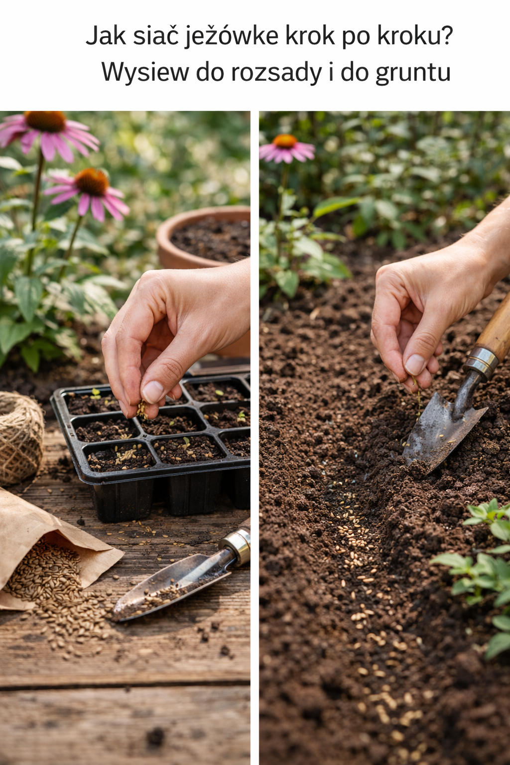 Jak siać jeżówkę krok po kroku? Wysiew do rozsady i do gruntu