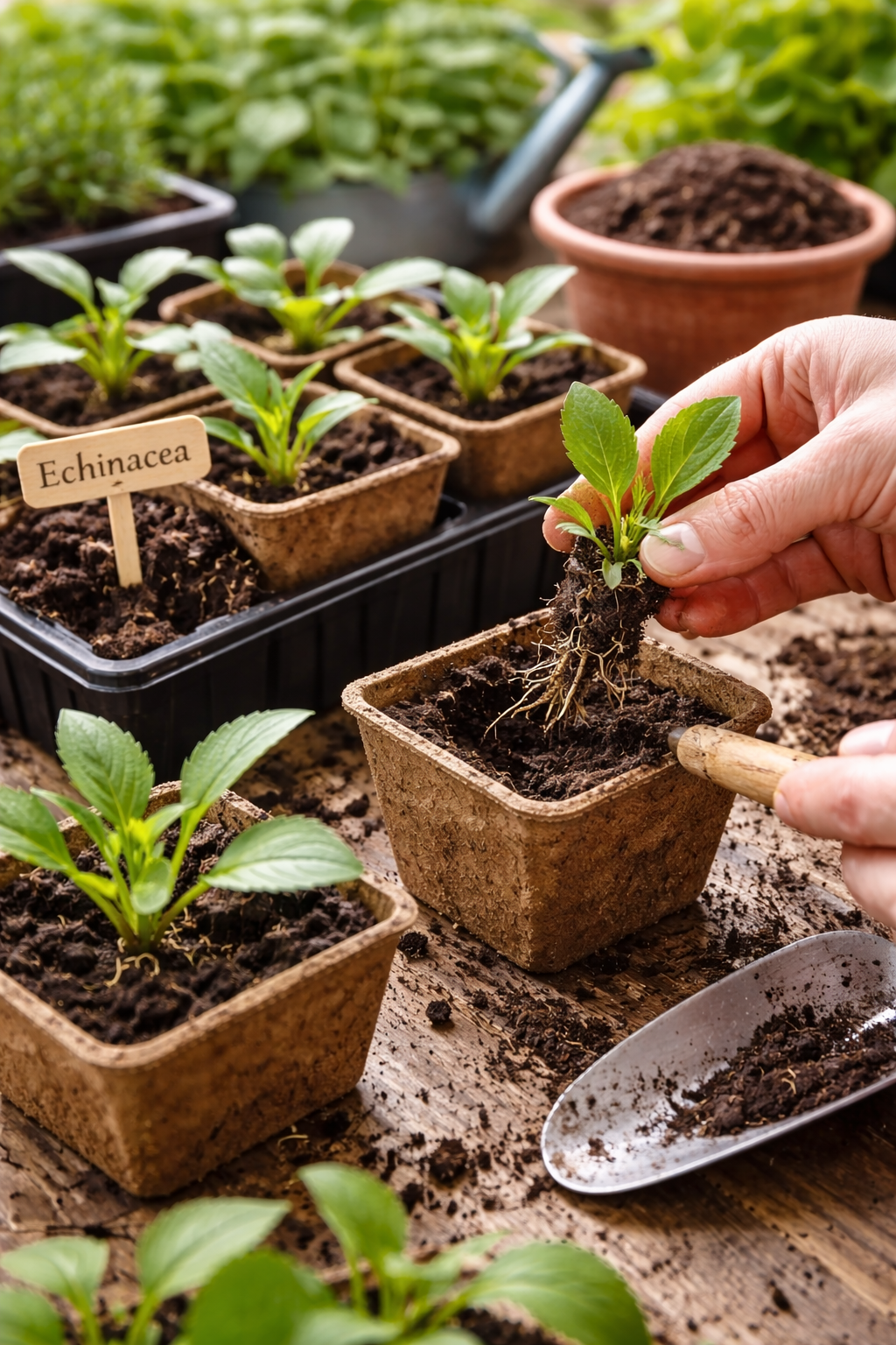 Pikowanie jeżówki – kiedy i jak przesadzać siewki